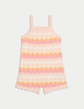 Pure Cotton Knitted Playsuit (2-8 Yrs)  Adomoo